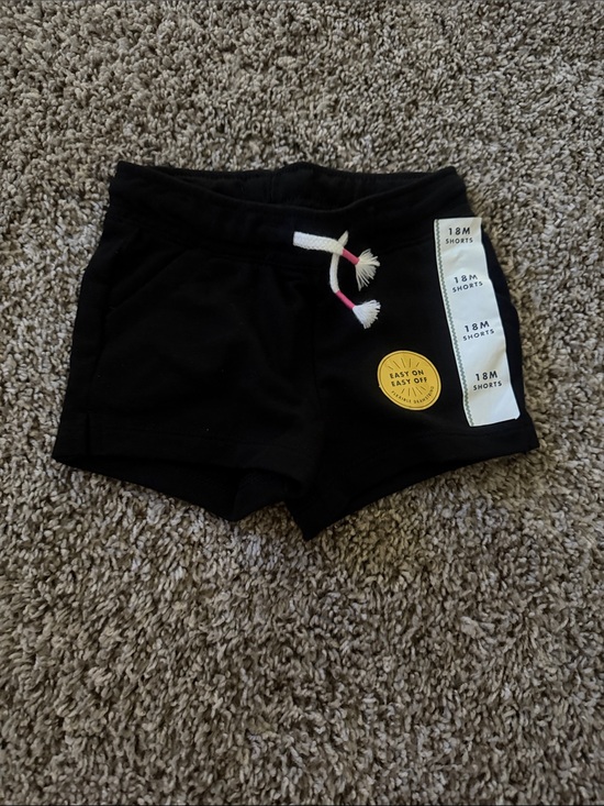 Cat & Jack Other - Black Drawstring Jersey Shorts